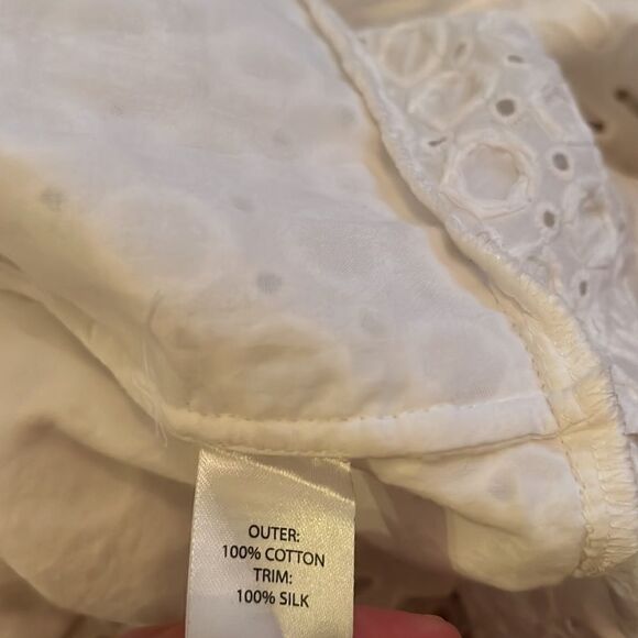 SALONI White Ella Eyelet Cotton Dress - Picture 9 of 10